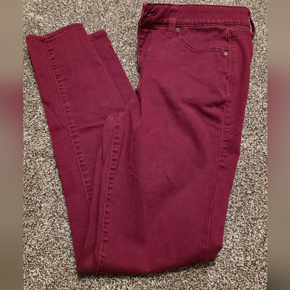 LuLaRoe Burgundy Skinny Jeans